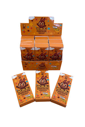 Wobubu Labubu Yerfıstığı Karamel Çikolata 33gr 12'li
