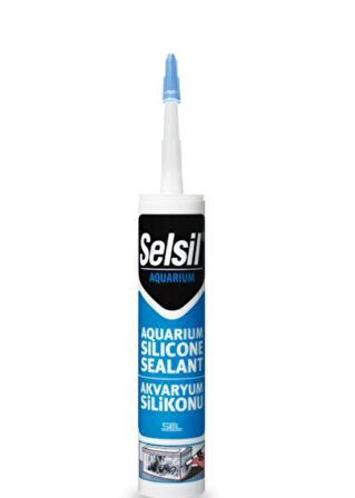 Selsil Akvaryum Silikonu Şeffaf 310 ml