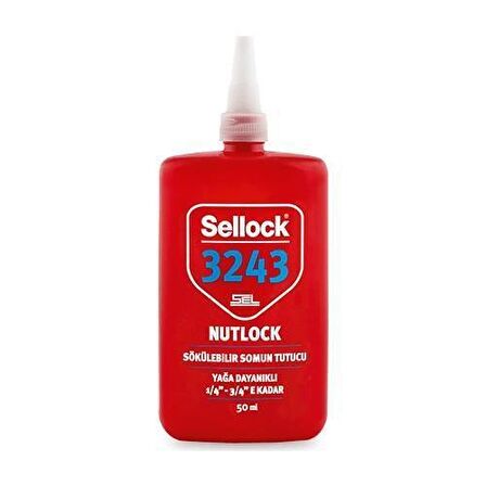 Sellock 3243 Nutlock Somun Tutucu Mavi 50 ml