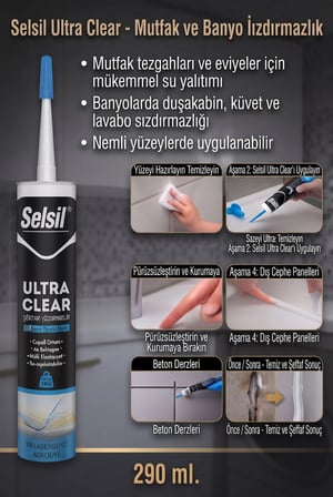 Ultra Clear Kristal Şeffaf Montaj Yapıştırıcı