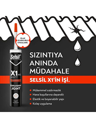 Selsil X1 Montaj Yapıştırıcısı Ms Beyaz 290 ML