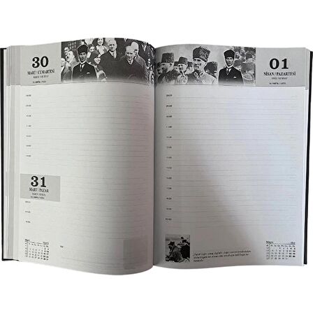 17x24 Kuşe Kapak Özel Atatürk Ajandası