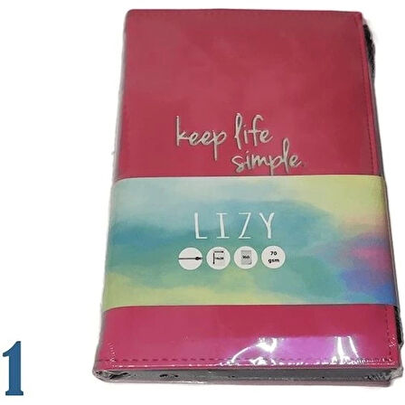 LIZY VELUR DESEN FERMUARLI DEFTER