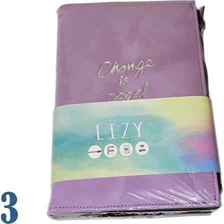 LIZY VELUR DESEN FERMUARLI DEFTER