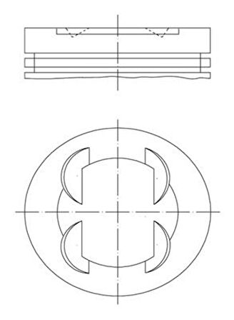 Bmw Piston Segman  86,8 MM Bmw S50 B32 E36 M3 3.2 - Mahle 0830102