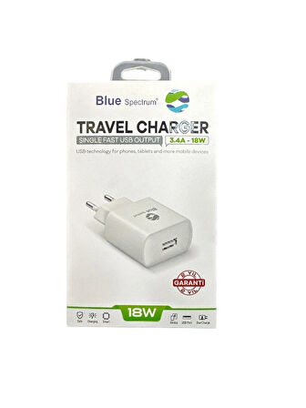 Blue Spectrum 25W Hızlı Şarj Başlığı USB-PD