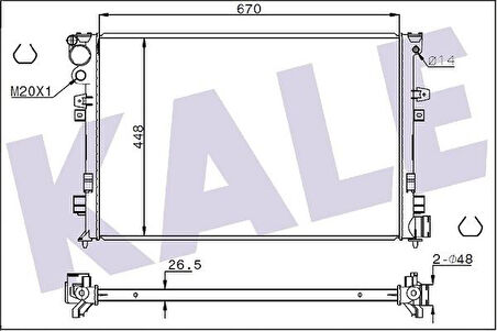 Psa Motor Su Radyatoru Jumpy Scudo Evasıon Dw8 Klimalı Jumpy Scudo Evasıon Dw10 (2,0hdi 8v) - Kale 347225