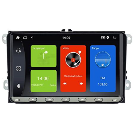 Volkswagen Golf Android Multimedya Sistemi (2004-2012) CRV-4580XDA