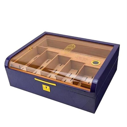 Lubinski Gastro Camlı Humidor Puro Kutusu Mor Lake 200s LB-001