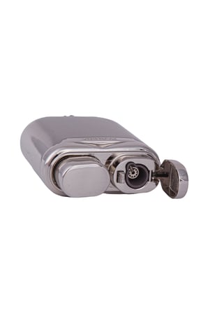 Tek Torch Pürmüz Gümüş-Gold Metal Puro Çakmağı - TR7893