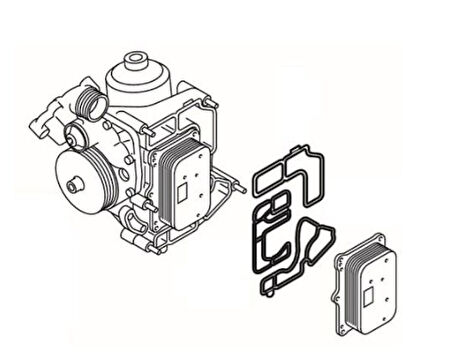 Mercedes Truck Yag Radyator Conta Seti  Mercedes Atego Om 934-936 - Elring 872.620