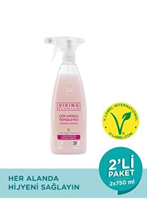 Viking Premium Çok Amaçlı Yasemin & Vanilya 750 ml 2 Adet