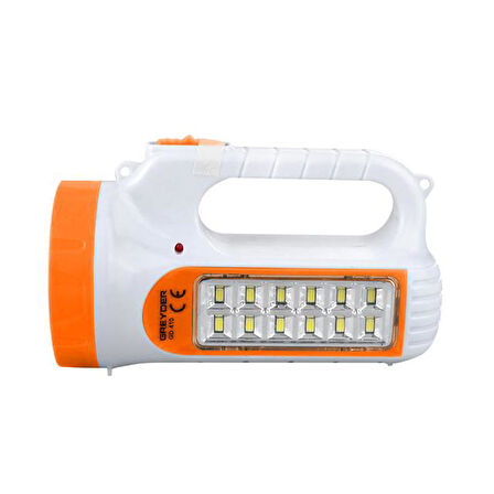 GD-410 Solar Şarjlı 3 Watt 12 Led El Feneri Işıldak