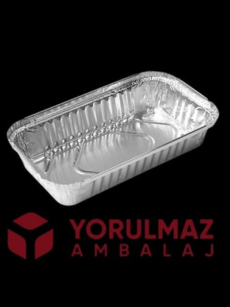  500 Gr Kapaklı Alüminyum Kase 50’li – Kullan At Yemek ve Paket Servis Kabı