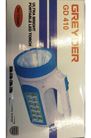ŞARJLI SOLAR FENER GREYDER 3 W 12 SMD LED