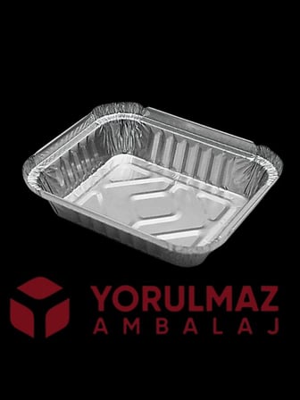 250 Gr Kapaklı Alüminyum Kase 50’li – Küçük Boy Yemek ve Meze Kabı