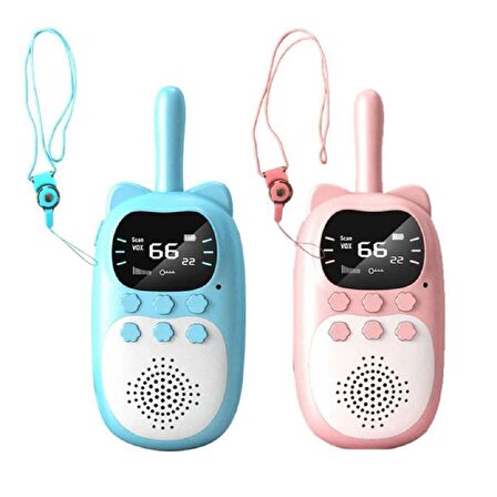 Çok Fonksiyonlu Çocuk Telsizi Walkie Talkie İnterkom İkili Paket