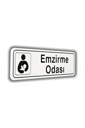 İzmir Fırça " Emzirme Odası " Luna Pvc Elegan Kapı İsimliği  7X25 Cm 553040