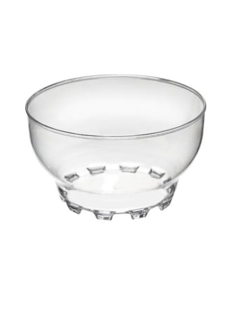 12’li Kristal Karaman Kase CP16 – PET Bombe Kapaklı Şeffaf Plastik Tatlı, Meze ve Sunum Kabı