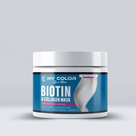 Mycolor style&more Bıotin &collagen mask 500ml onarıcı besleyici dökülme karşıtı