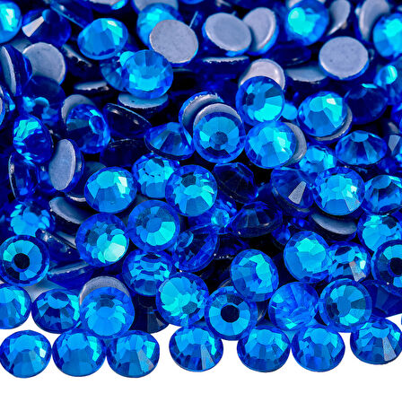 Gymo Premium Ütü İle Yapışan (Hotfix) Kristal Taş SS16 (3.8-4mm) Capri Blue (720 Ad)