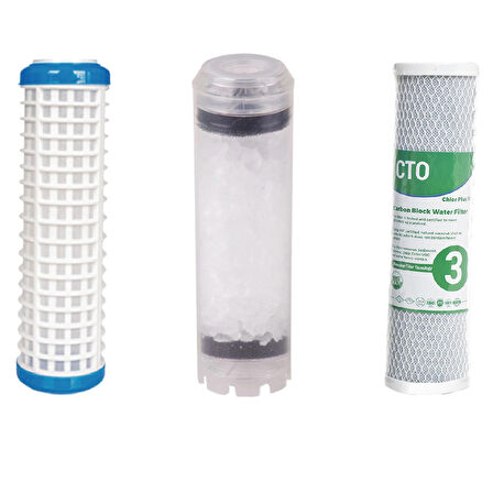 Daire Giriş Filtresi 3 Lü Tam Set 3/4"