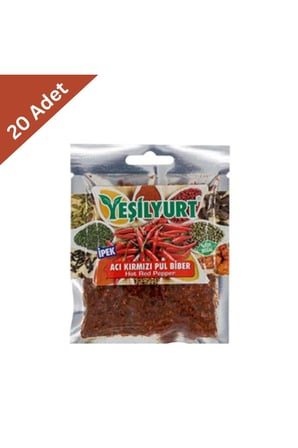 Yeşilyurt Acı Pul Biber 40 g x 20 Adet