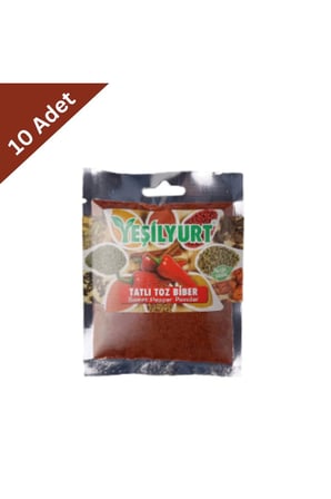 Yeşilyurt Tatlı Toz Biber 40 g x 10 Adet