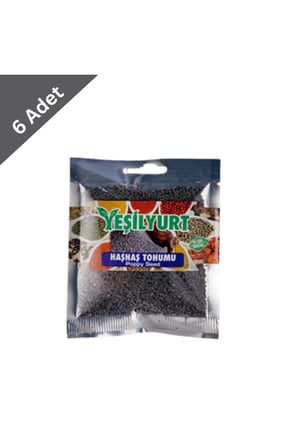 Yeşilyurt Haşhaş Tohumu 40 g x 6 Adet