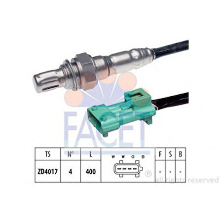 Fiat Oksıjen Sensoru C2 C3 II C3 III C3 Plurıel Nemo Fiorıno Bipper P206 P206+ (t3e) Plus P207 P1007 Part - Facet 10.8068