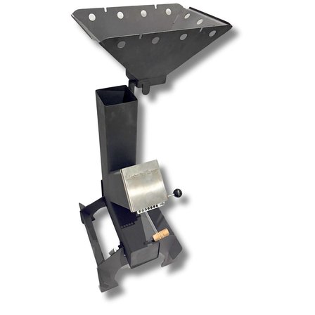 Çok Fonksiyonlu Izgaralı Roket Pelet Sobası ve Odun Sobası - Rocket Grill