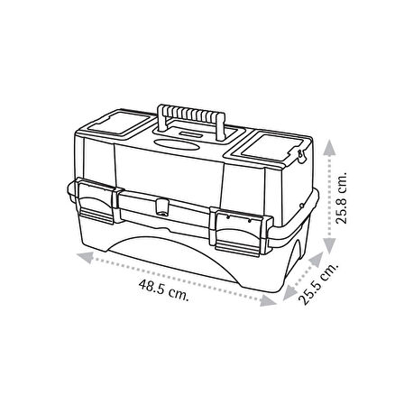 Super Bag ASR-2068 21 inç Raflı Takım Çantası