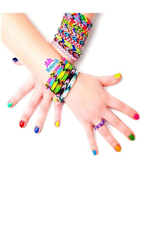 Rainbow Loom Twister Bileklik Yapma Seti 5.000 Parça Eğitici Oyuncak