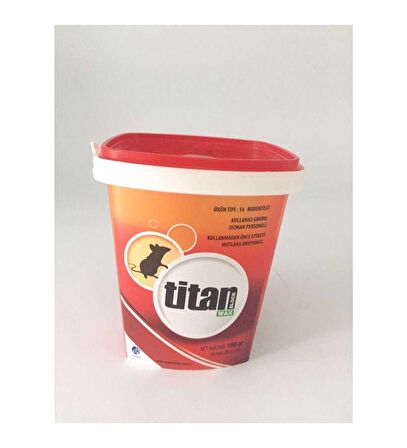 TİTAN WAX BLOCK FARE ZEHİRİ 100 GR