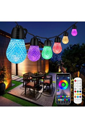 Dış Mekan 25 LED Kristal LED Işık Su Geçirmez IP65 Aydınlatma (Bahçe, Ağaç, Veranda, Düğün, Parti)