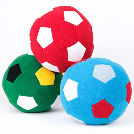 Peluş Oyuncak Top Sparka Peluş Taraftar Futbol Topu 20cm – Mavi