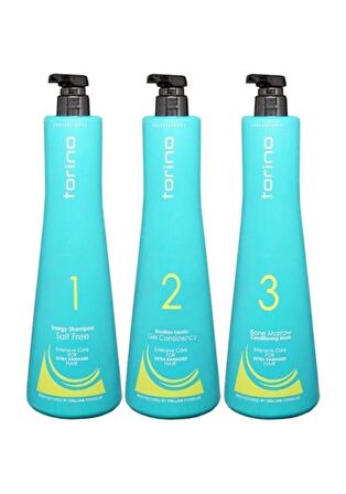 Vegan Şampuan Saç Bakım Seti Brezilya Fönü 3'lü Set -Tuzsuz Şampuan + Saç Kremi + Keratin Saç Bakım Seti 3lü 1100 ml