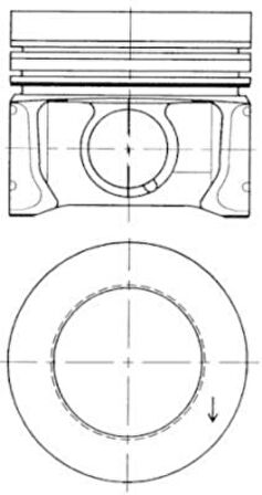 Vag Piston+segman (80,01mm 0,50) Golf VI Caddy III Jetta III / VI Passat Polo Beetle A1 A3 Altea İbiza V - Kolben 41095620