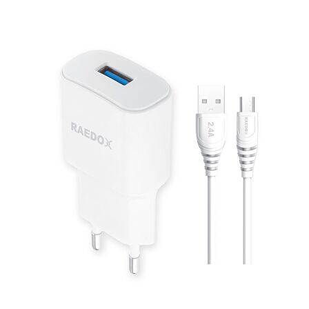 Raedox 10W 2.4A Micro Duvar Şarjı