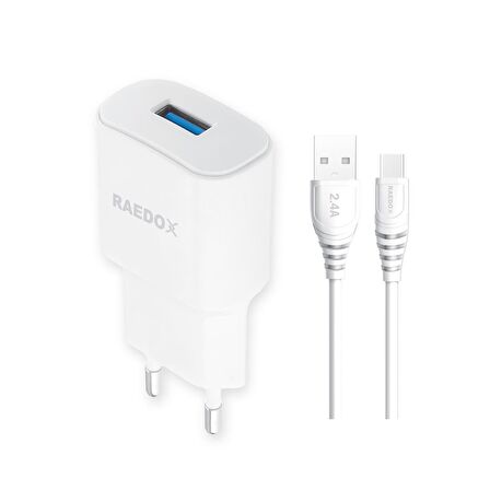 Raedox 10W 2.4A Type-C Duvar Şarjı