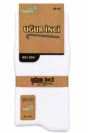 Uğur İnci Klasik Bambu Erkek Çorabı – Nefes Alan, Terletmeyen, Yumuşak ve Dayanıklı Günlük Çorap 3 l