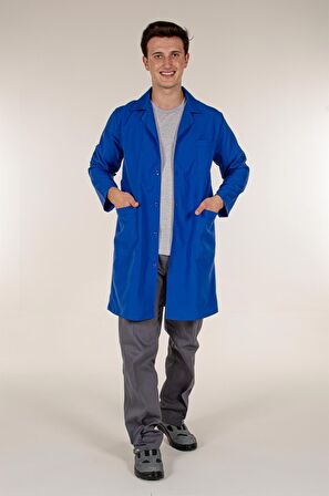 Saks Mavi Erkek İş Önlük