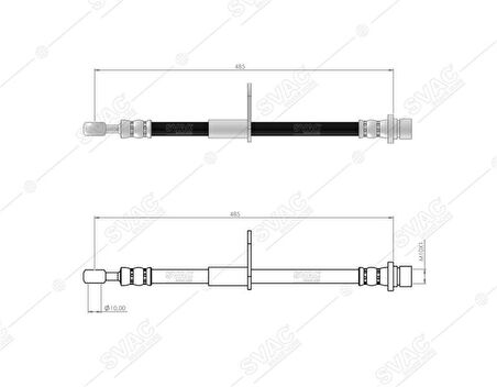 Rover Fren Hortumu On Sol Sag Rover 200 Fren Hortumu Rover 25 95-00 99-> - Svac 94-0128