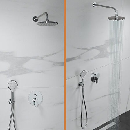  Adell Lento Optimal Ankastre Set -Krom - 2 Yollu Çıkış