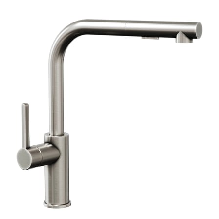 Adell Eterno L Tipi Spiralli Paslanmaz Inox Eviye Bataryası