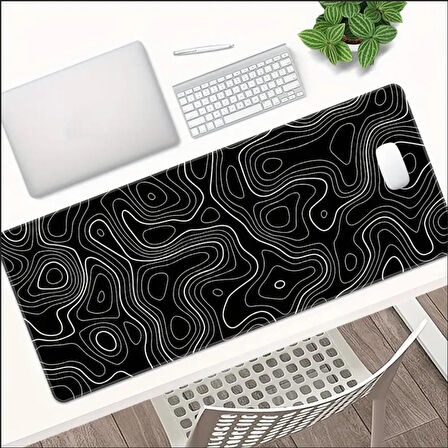 90X40 CM SOYUT TASARIM TEMALI KAYDIRMAZ TABAN SPEED YÜZEY OYUNCU MOUSE PAD GAMİNG