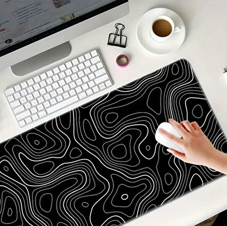 90X40 CM SOYUT TASARIM TEMALI KAYDIRMAZ TABAN SPEED YÜZEY OYUNCU MOUSE PAD GAMİNG
