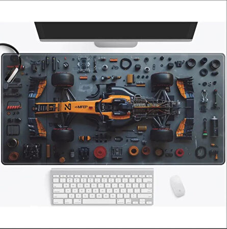 70X30 CM FORMULA YARIŞ ARABASI TASARIMI KAYDIRMAZ TABAN SPEED YÜZEY OYUNCU MOUSE PAD GAMİNG