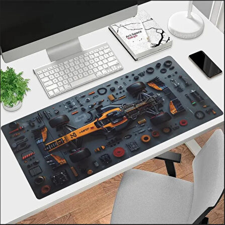 70X30 CM FORMULA YARIŞ ARABASI TASARIMI KAYDIRMAZ TABAN SPEED YÜZEY OYUNCU MOUSE PAD GAMİNG