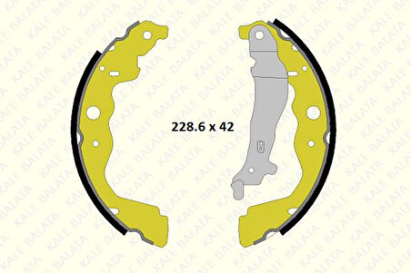 Renault Kampana Balata Clio IV Kangoo III Captur / Logan MCV Sandero II Duster Dokker Lodgy 230×42 - Kale B 1243 0470 05 P Kf23